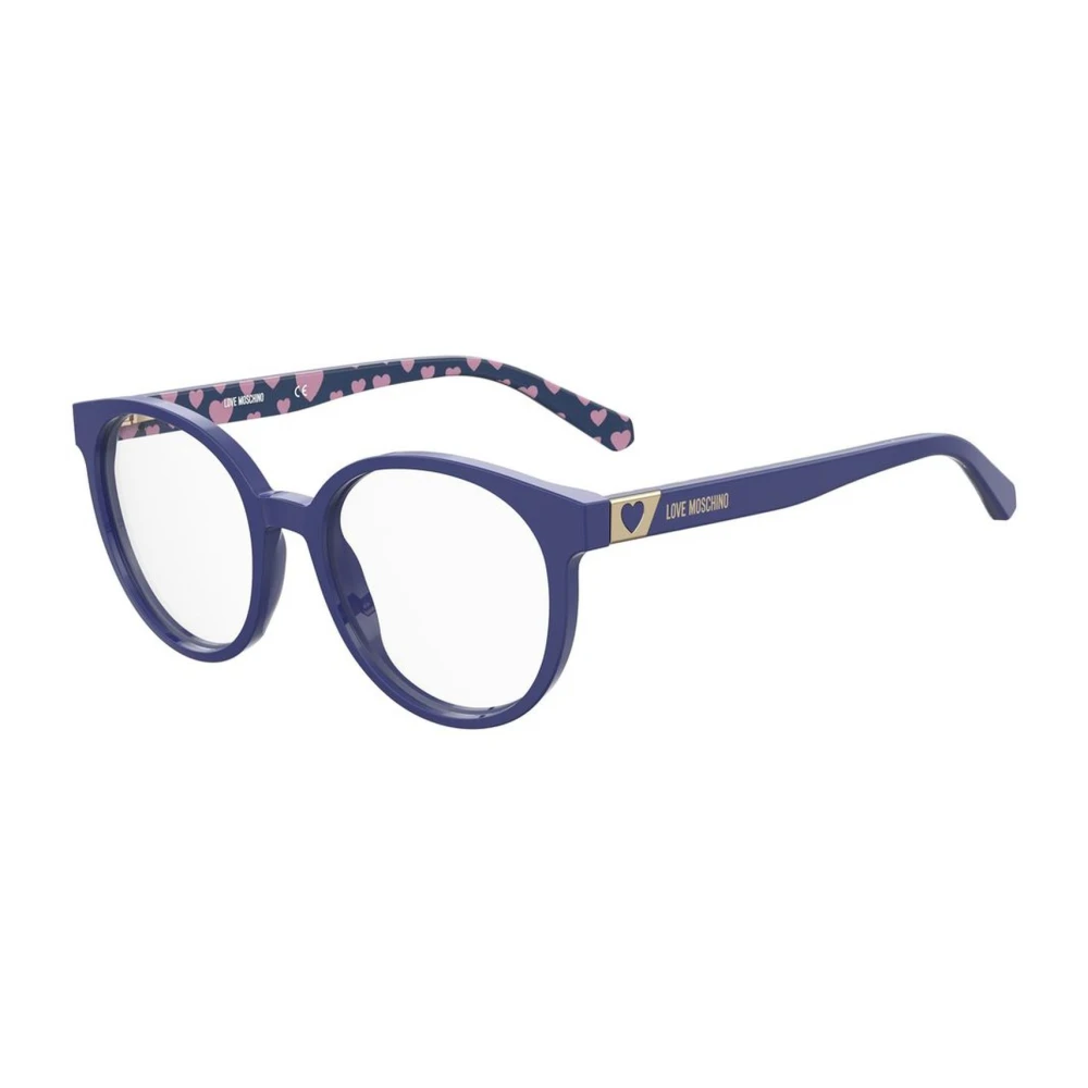 Love Moschino Blauwe Acetaatmontuur Bril voor Vrouwen Blue Dames