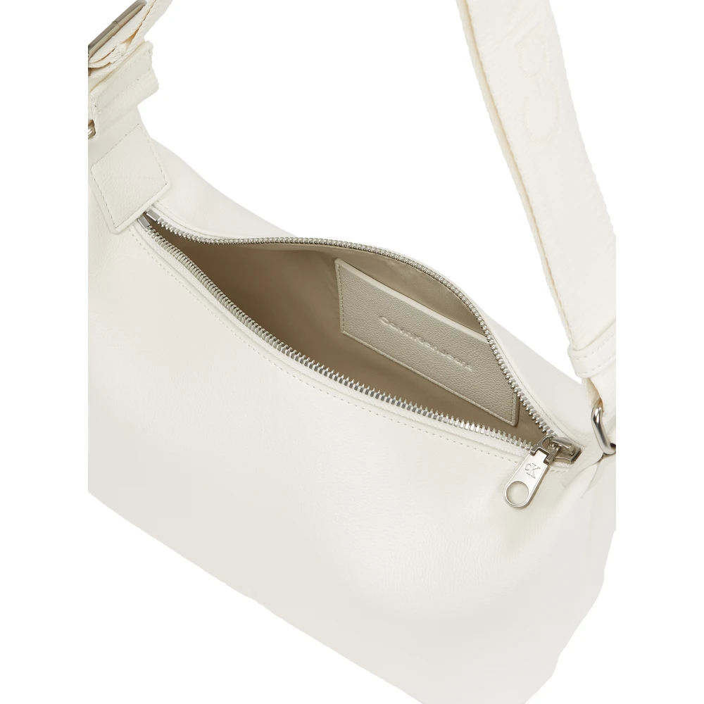 Calvin Klein Beige Eco-Leren Schoudertas Beige Dames