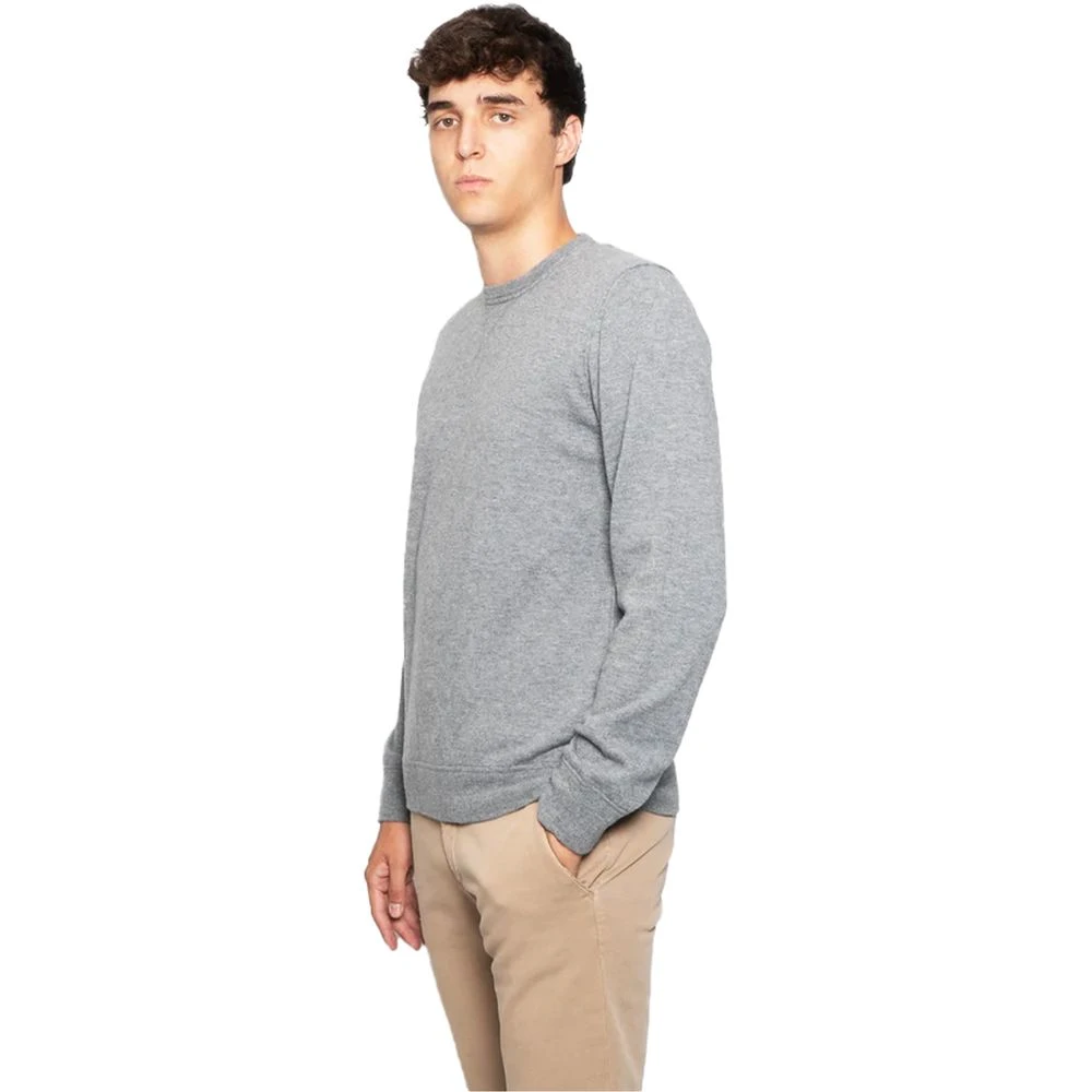 Alpha Studio Luxe Wol Crewneck Sweatshirt Grijs Gray Heren