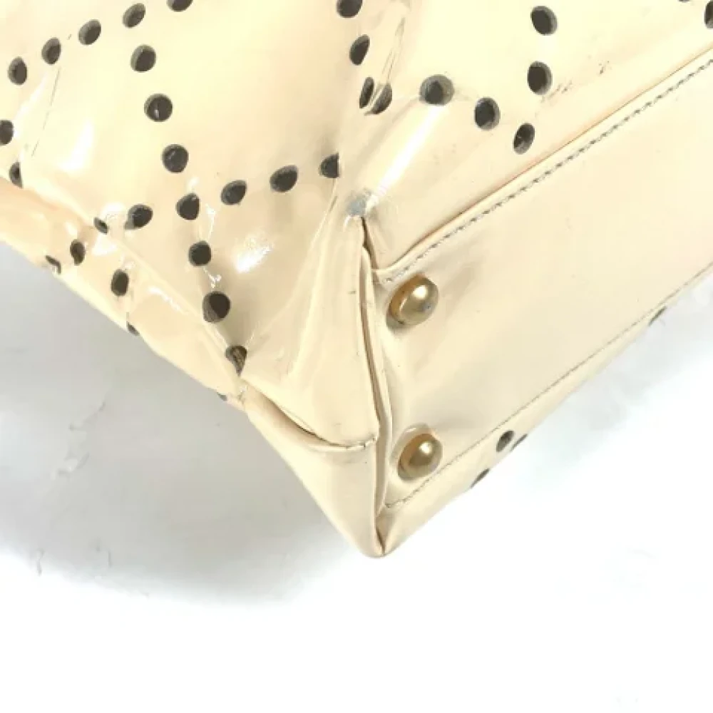 Chanel Vintage Pre-owned Fabric chanel-bags Beige Dames