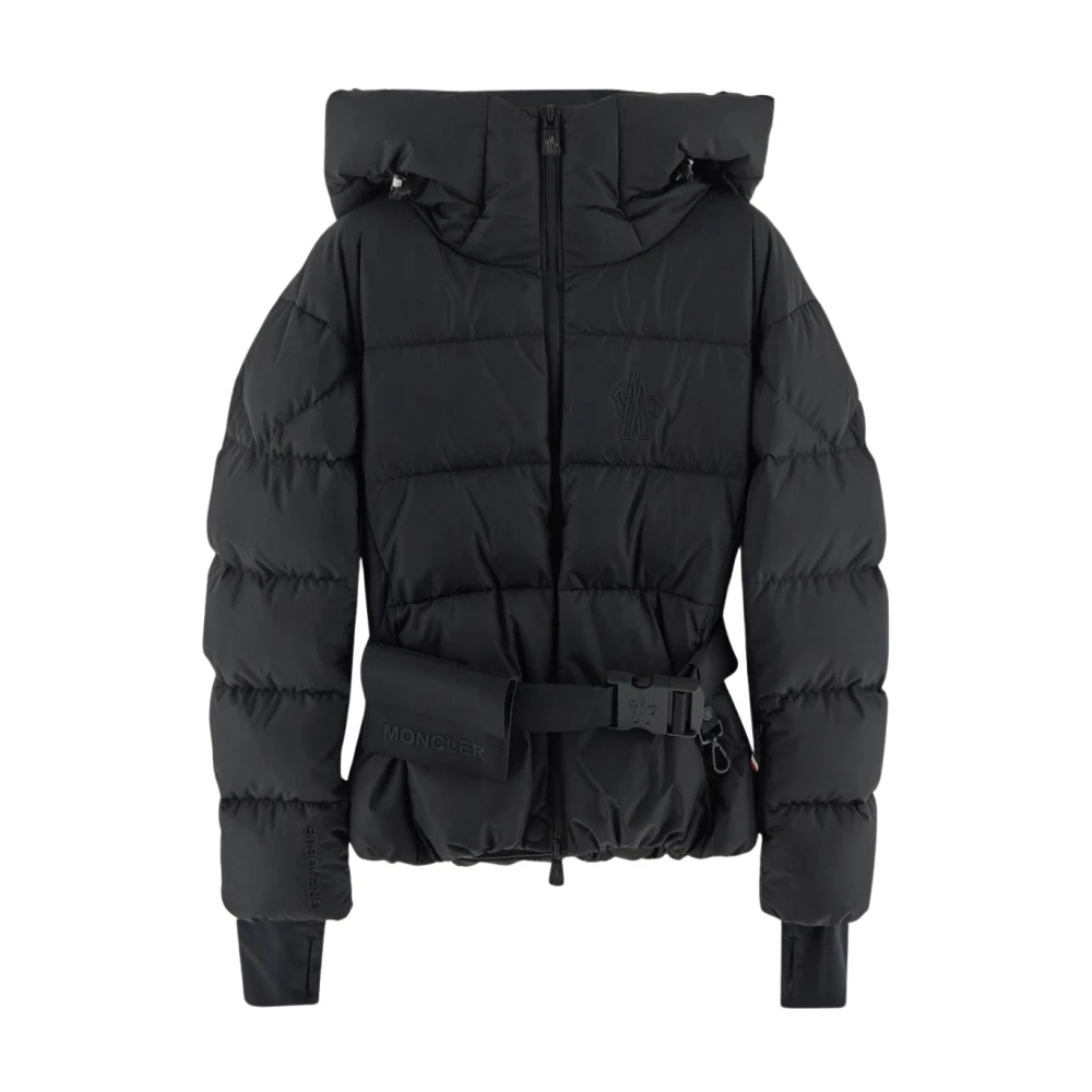 Moncler Logo Jas Black Dames