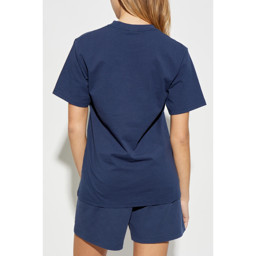 Sporty & Rich T-shirt uit de 47 & The New York Yankees collectie Blue Unisex