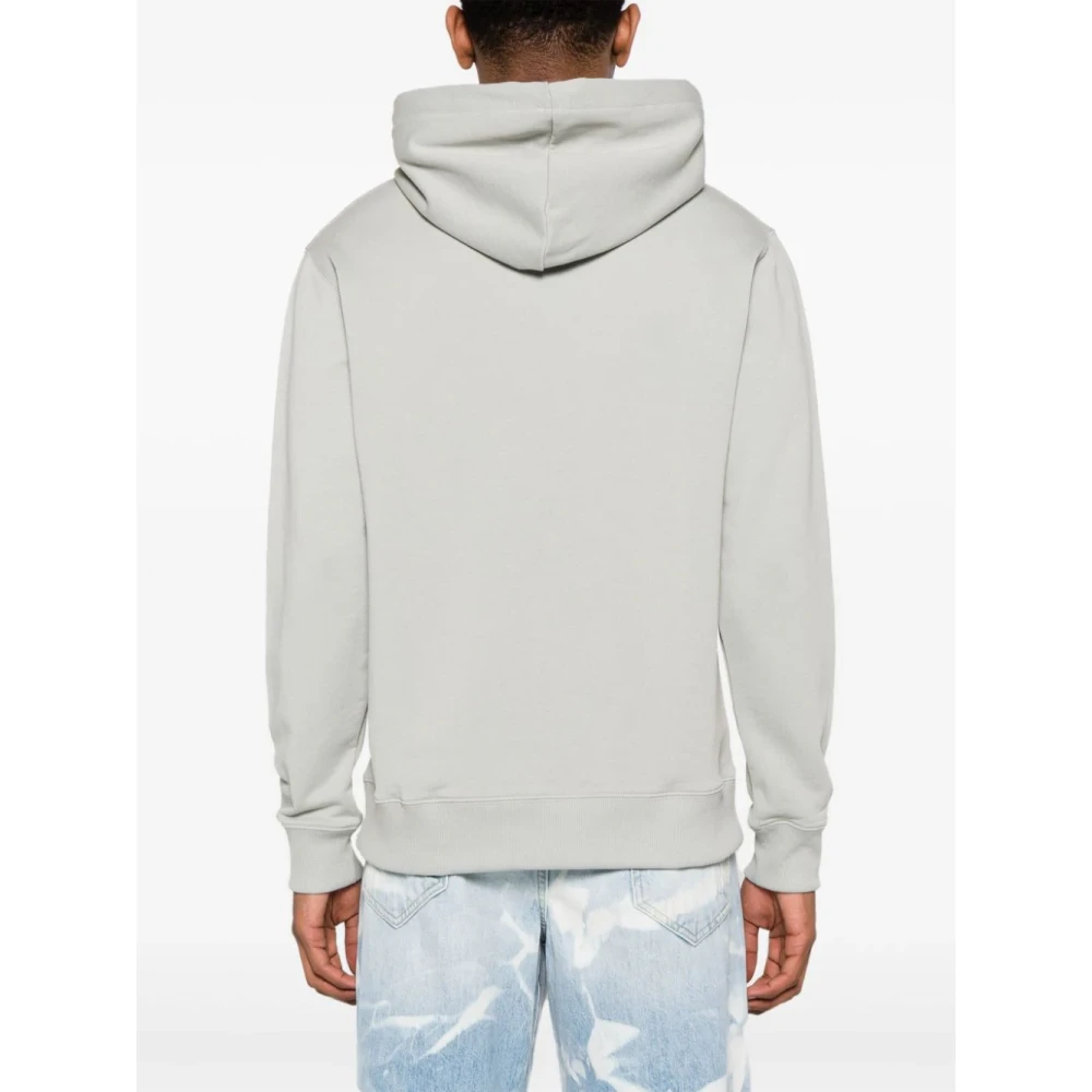 Études Organische Katoen Logo Patch Hoodie Gray Heren
