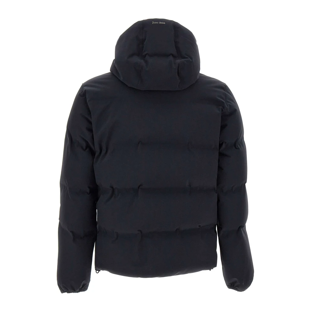 Herno Zwarte Bomberjack Waterdicht Ademend Black Heren