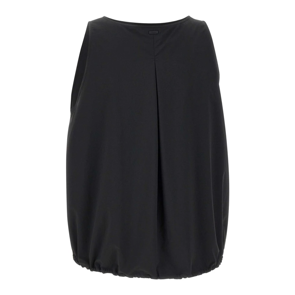 Herno Navy Blue Mouwloze Blouse Blue Dames