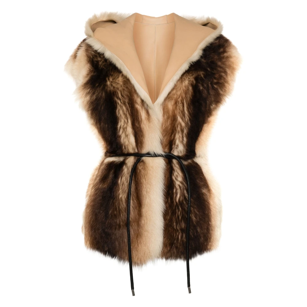 Arma Sami Shearling Jas Brown Dames