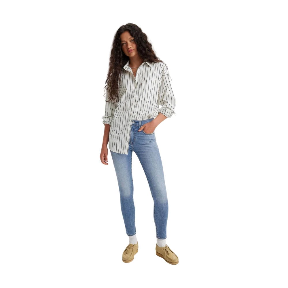 Levi's High Rise Skinny Jeans Cool It Now Blue Dames