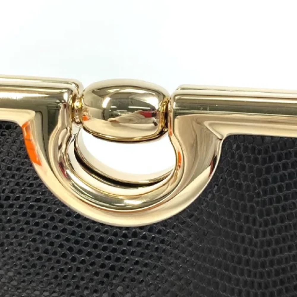 Hermès Vintage Pre-owned Fabric shoulder-bags Black Dames
