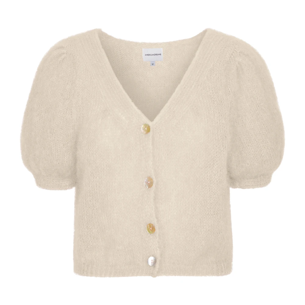 American Dreams Beige Gebreide Kleding Aw24 Handwas Beige Dames