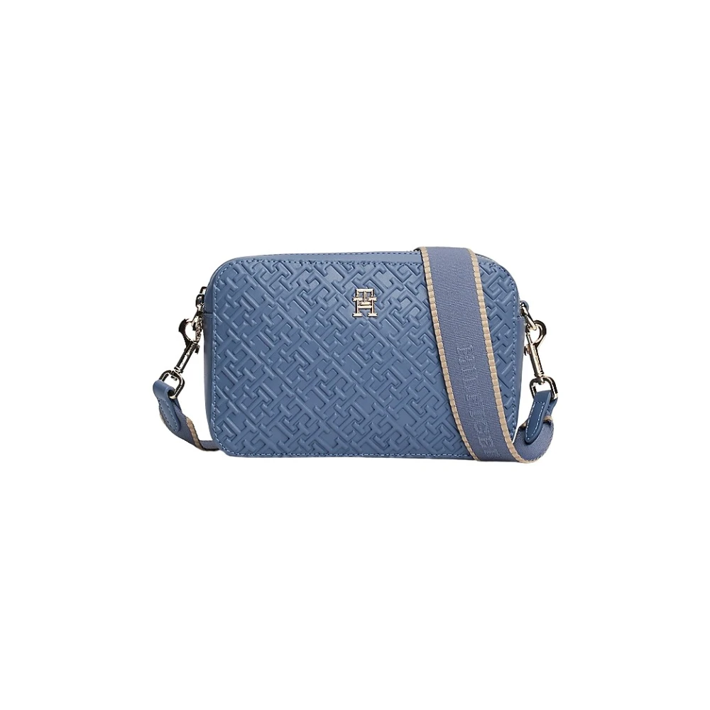 Tommy Hilfiger Stijlvolle Camera Tas met Monologo Blue Dames