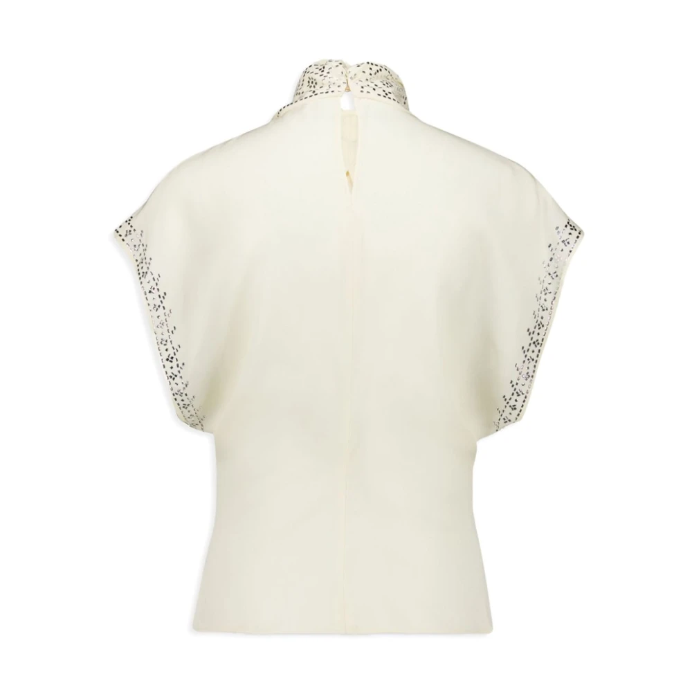 Paco Rabanne Stijlvolle Blouse Top voor Vrouwen Beige Dames