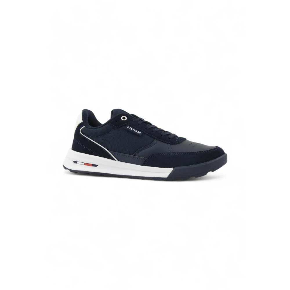 Tommy Hilfiger Men's Blue Leather Classic Trainers - Sneakers - 10 Uk - Shoes