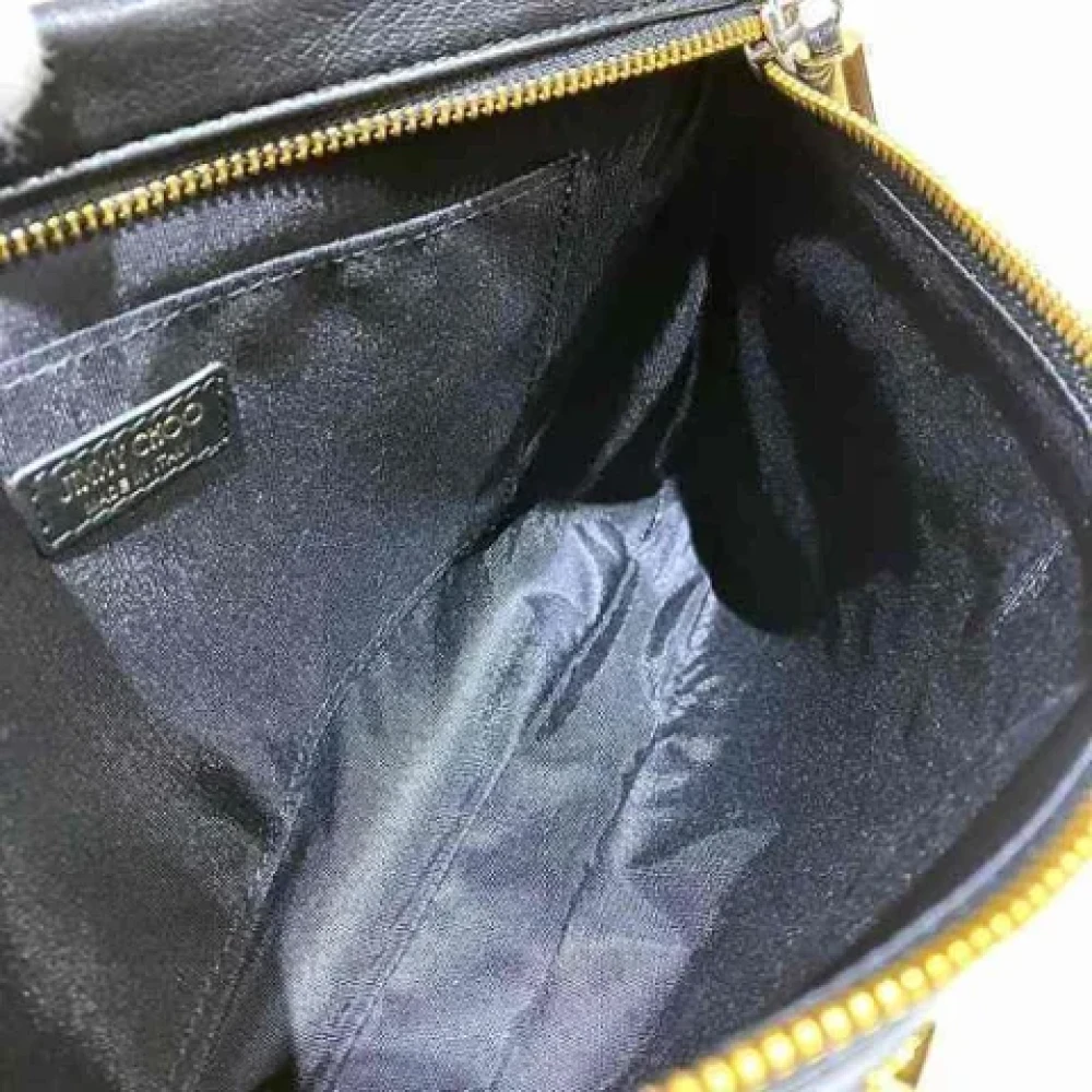 Jimmy Choo Pre-owned Leather clutches Black Dames