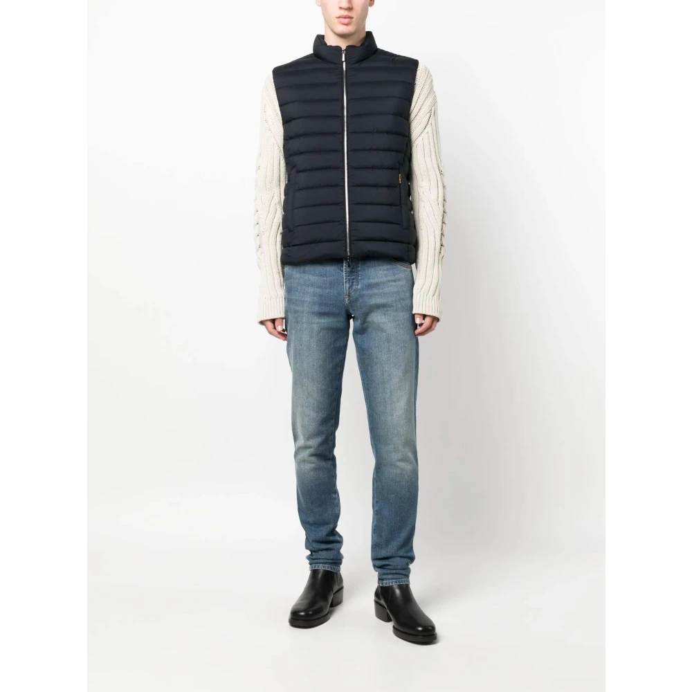 Moorer Donkerblauwe Calaf Stijlvolle Jas Blue Heren