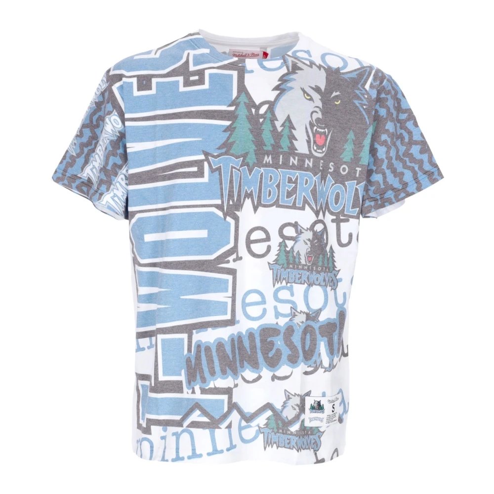 Mitchell & Ness NBA Jumbotron 2.0 Tee Minnesota Timberwolves Multicolor Heren