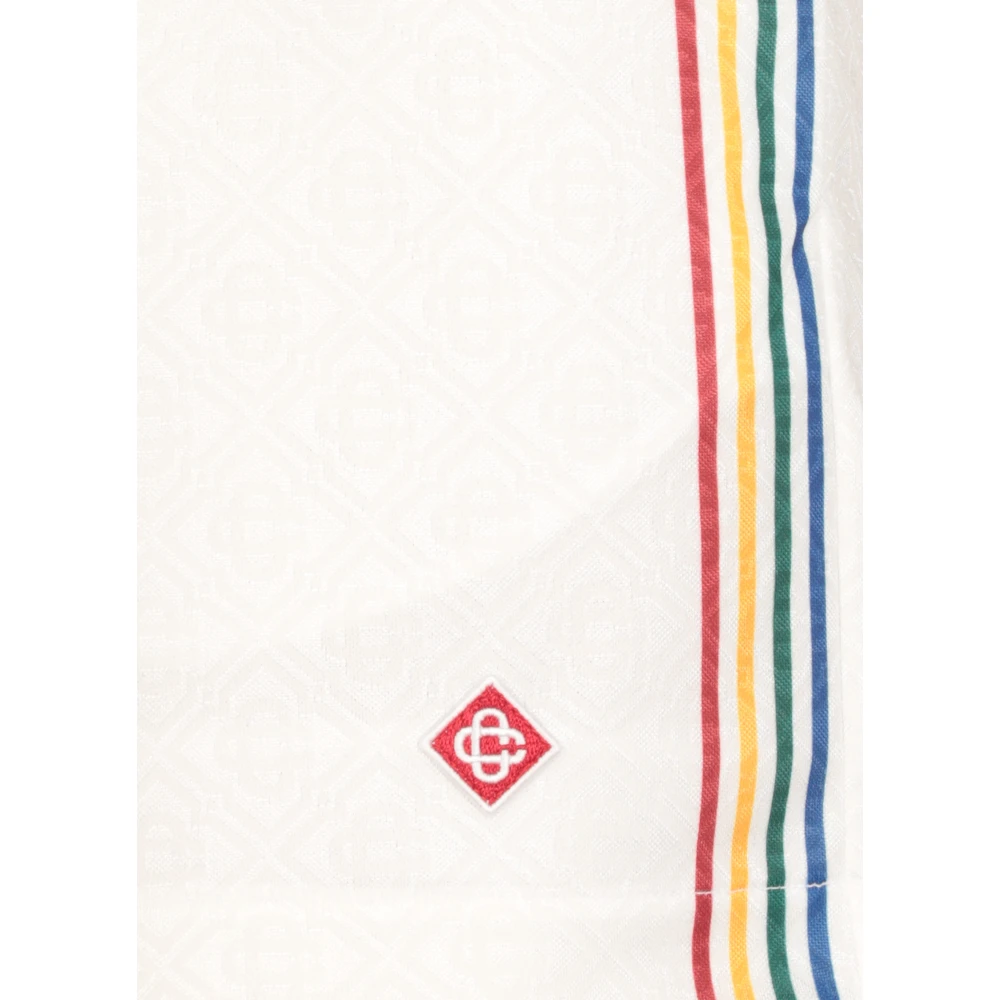 Casablanca Witte Shorts met Elastische Tailleband White Dames