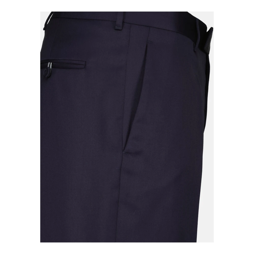 Dior Wollen Broek Marineblauw Mannen Blue Heren