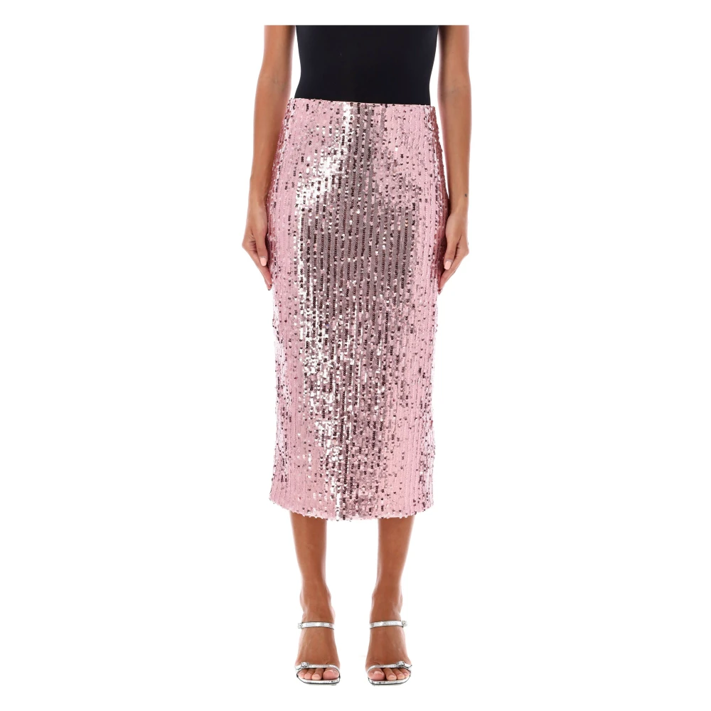 Rotate Birger Christensen Sequins Kokerrok Pink Dames