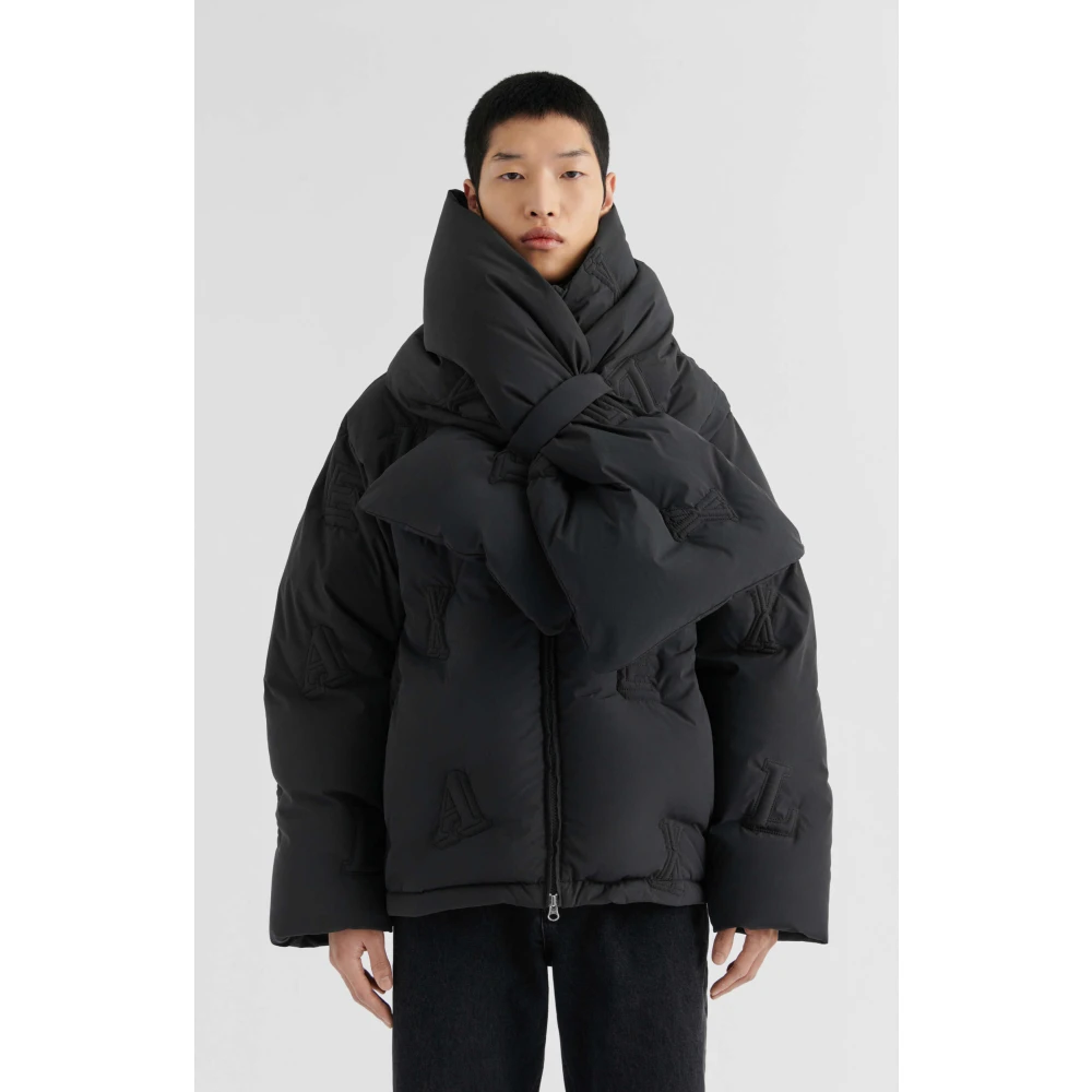 Axel Arigato Monogram Gewatteerde Puffer Jacket Gray Heren