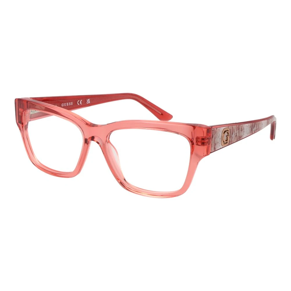 Guess Women's Red Optical Frames Full-Rim Rectangle