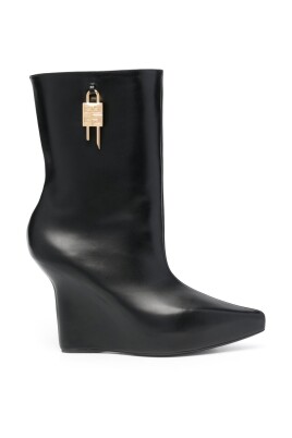 black-padlock-wedge-ankle-boots