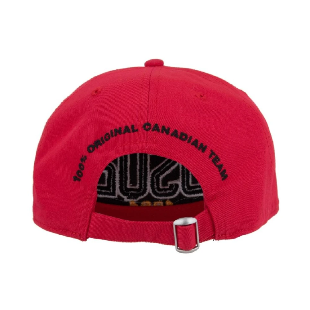 Dsquared2 Gedrukte Baseballpet met Gesp Red Unisex