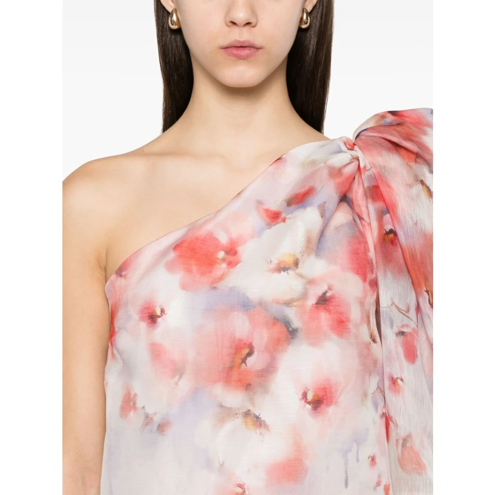 Zimmermann Bloemenfeestjurk met lange mouwen Multicolor Dames