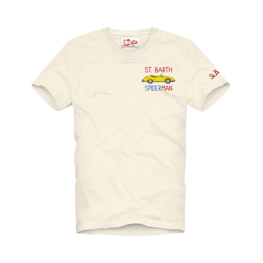 MC2 Saint Barth Katoenen T-shirt met voorprint White Heren