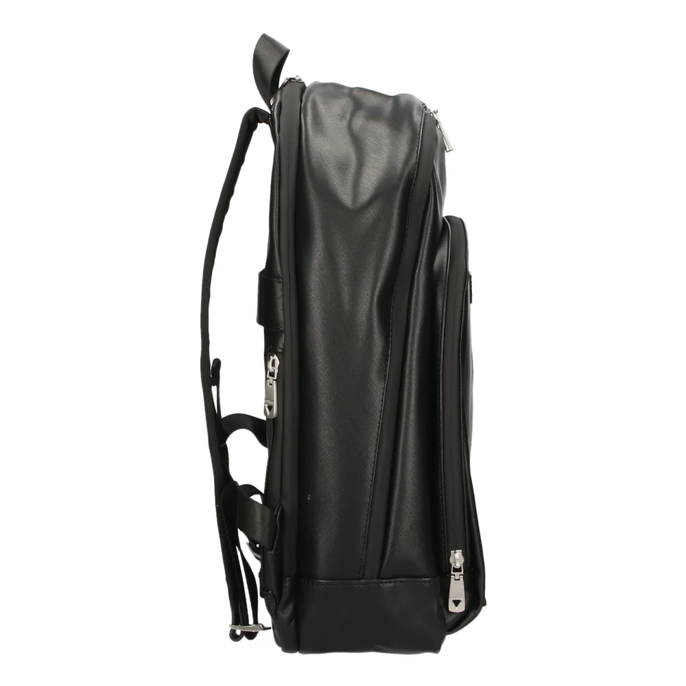 Guess Zwarte rugzak met verticale rits Black Unisex