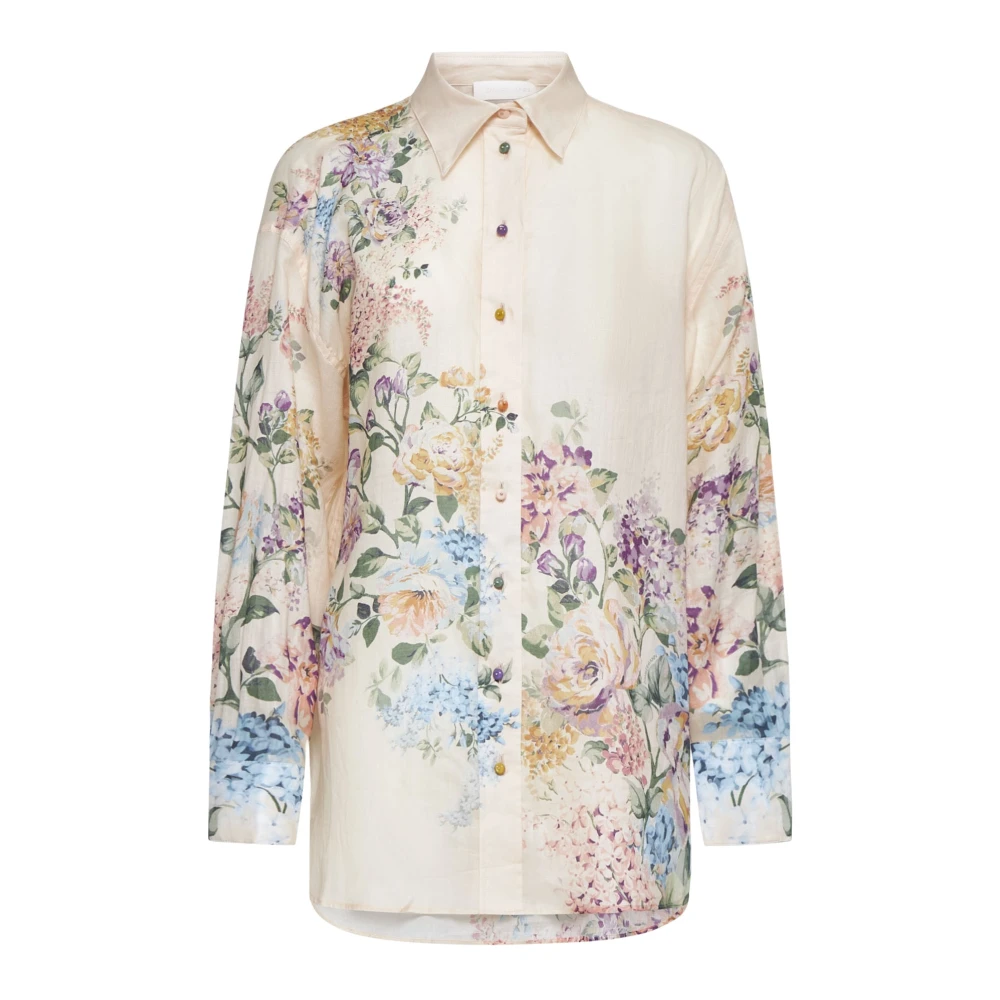 Zimmermann Bloemenprint Poplin Shirt Multicolor Dames
