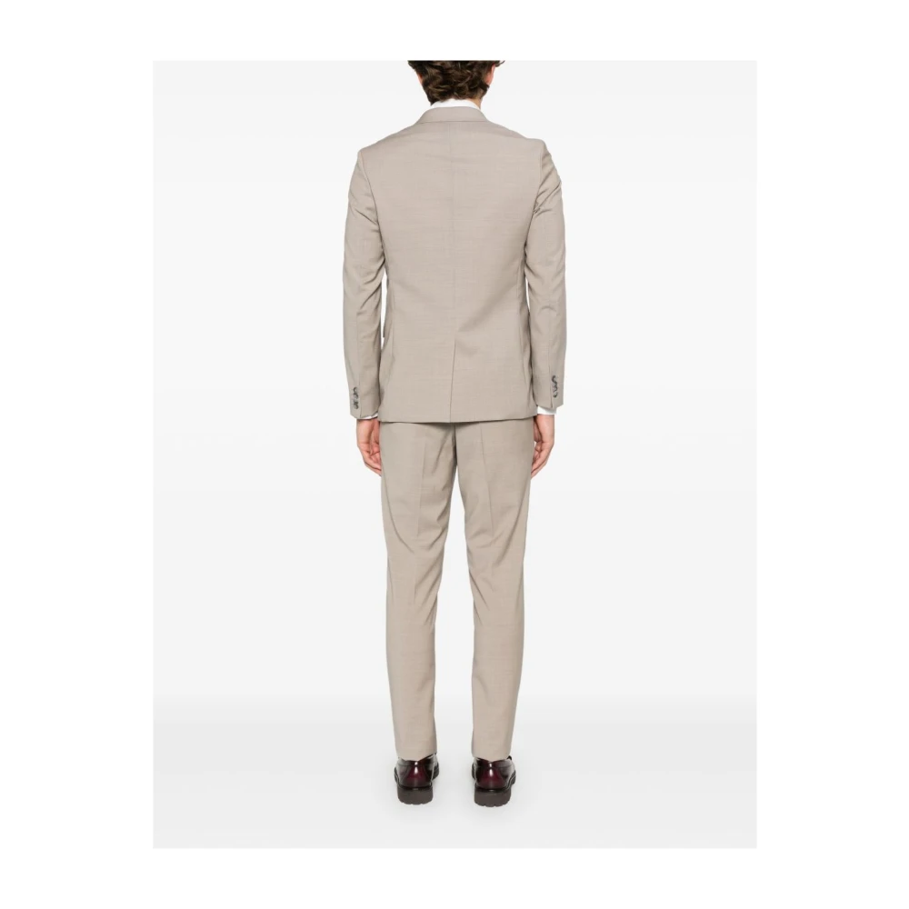 Hugo Boss Luxe Beige Pak voor Mannen Beige Heren