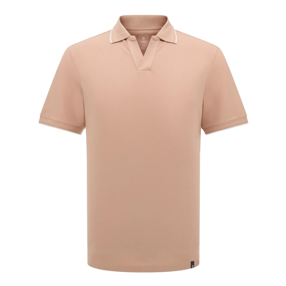 Boggi Milano Hoogwaardig Piqué Polo Shirt Red Heren