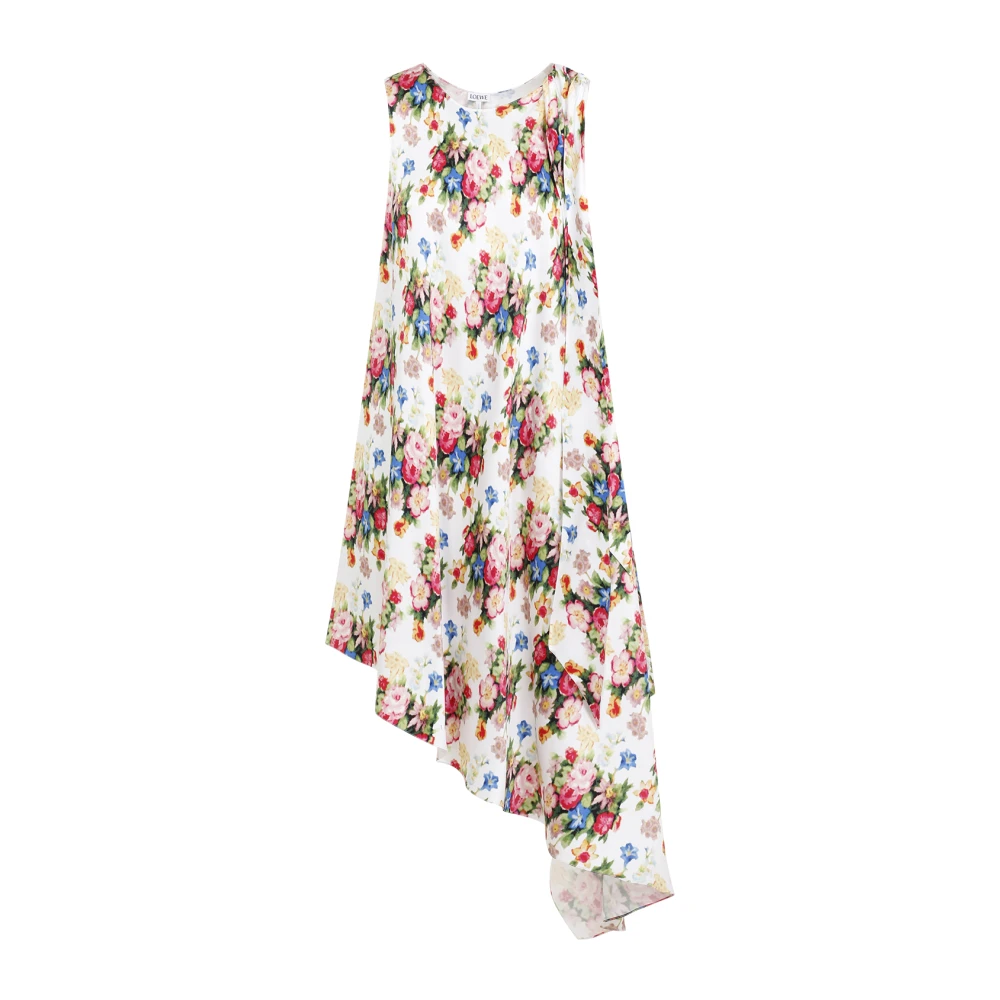 Loewe Multicolor Zijden Jurk Elegant Mode Stijl Multicolor Dames