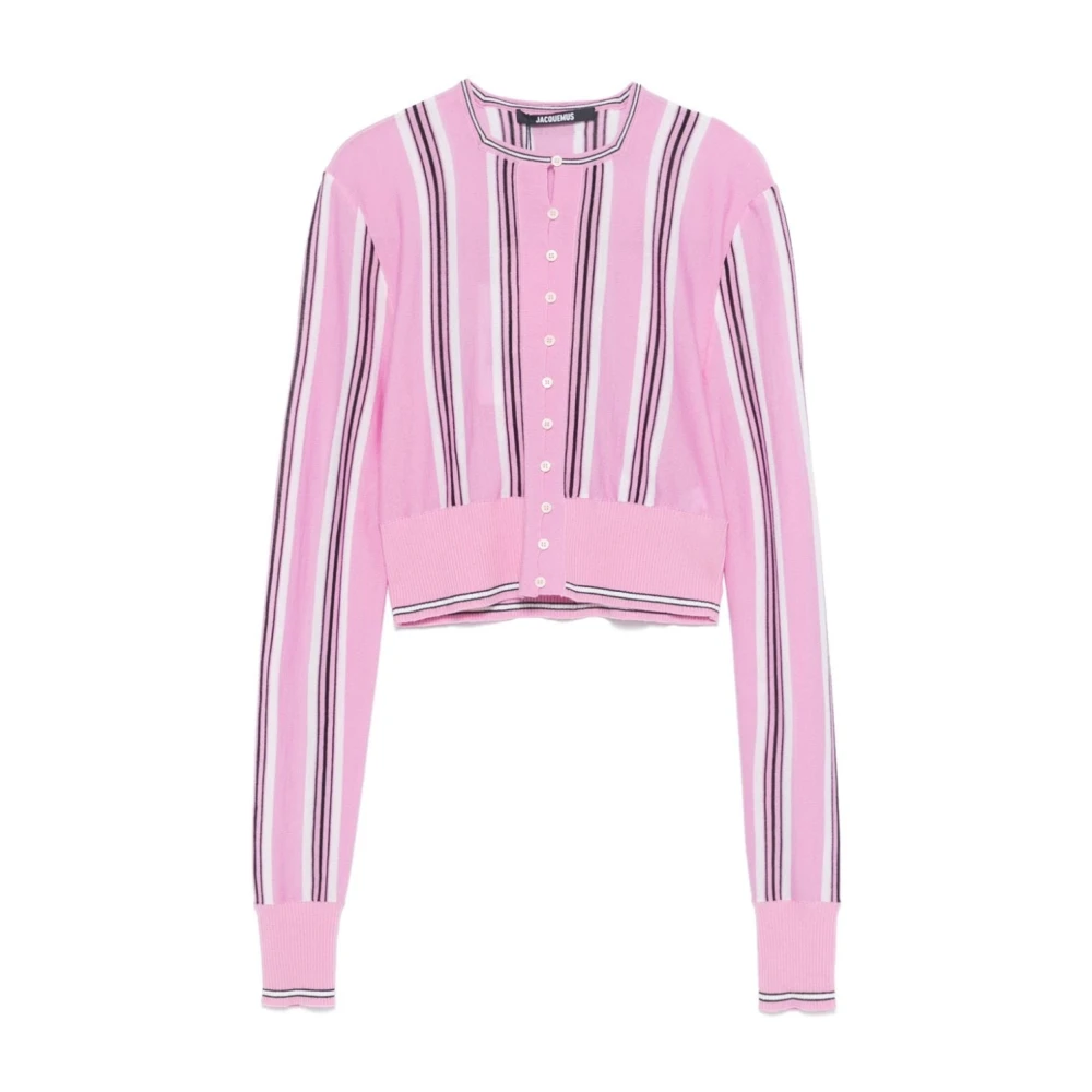 Jacquemus Roze Spiaggia Cardigan Trui Pink Dames