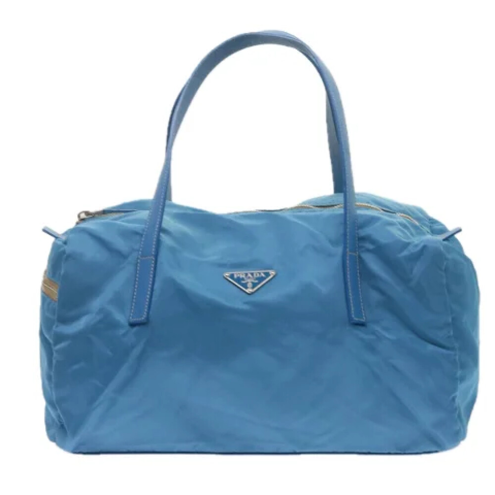 Blauwe 2025 prada tas