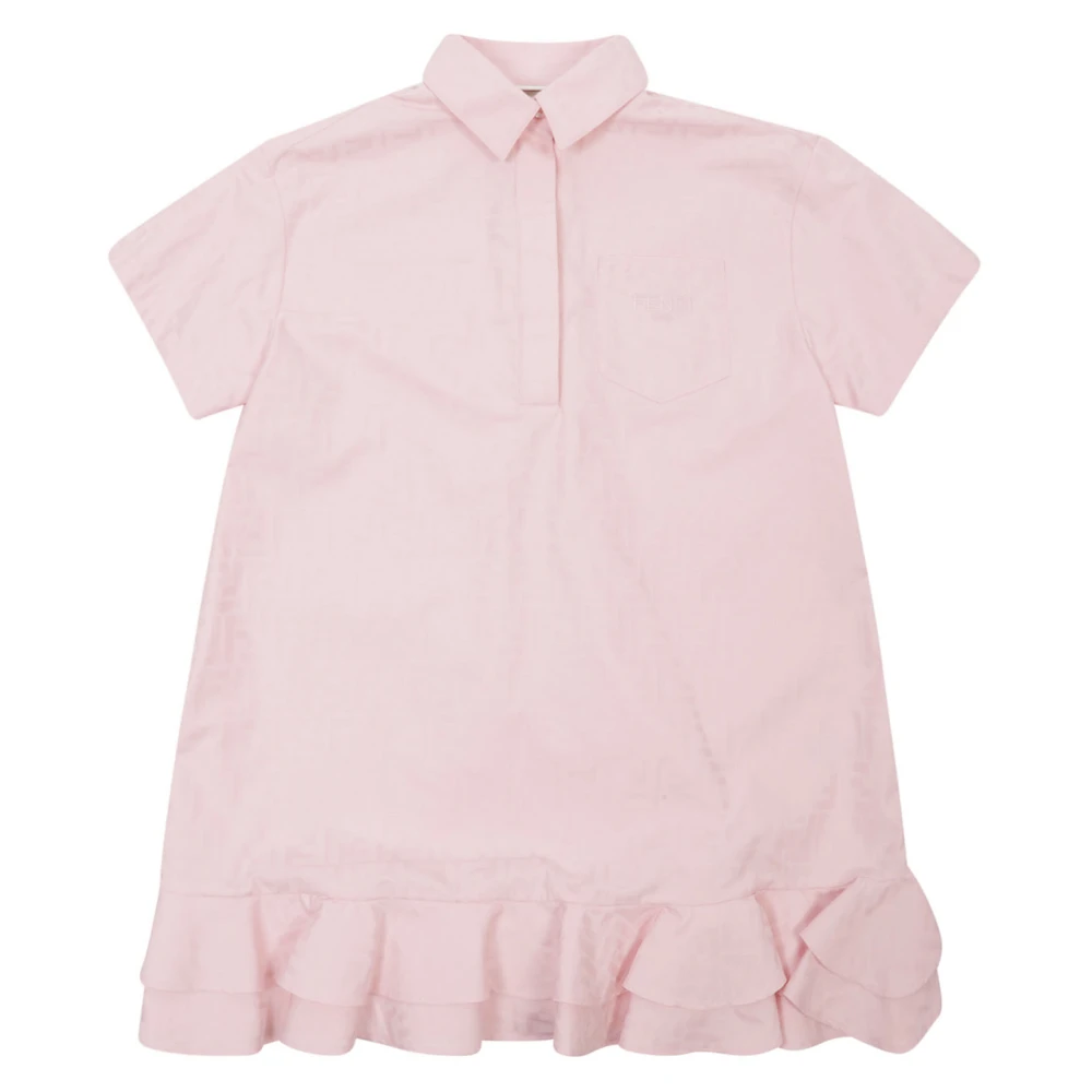 Fendi Girls Pink Dresses, 12 Y, Dresses