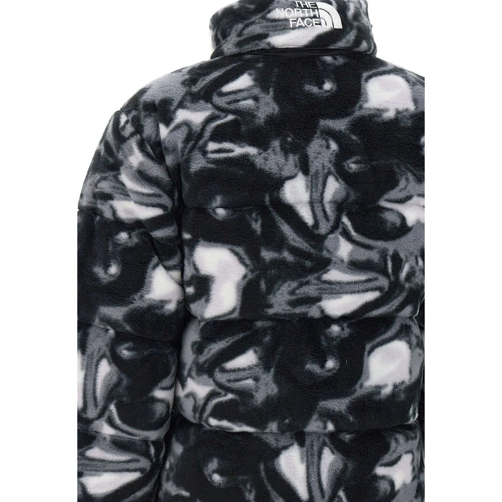 The North Face Zwarte Polar Nuptse Jas Multicolor Dames