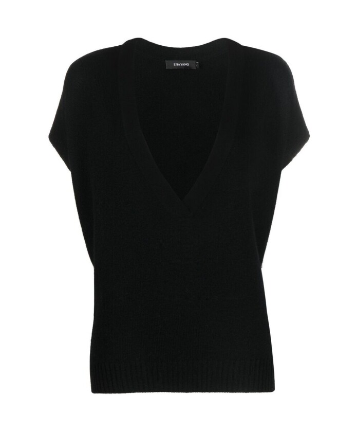 black-cashmere-v-neck-sweater