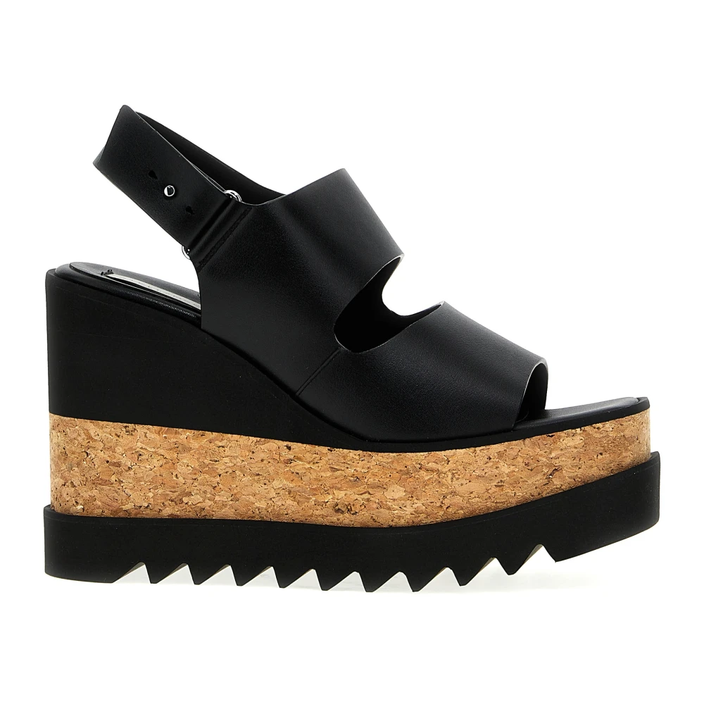 Stella Mccartney Women's Black Wedges, 6 Uk, Sneak-Elyse Sandals