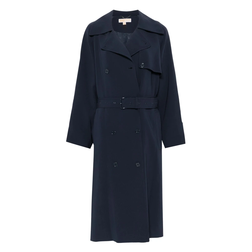 Michael Kors Blauwe Dolman Riem Trenchcoat Blue Dames