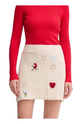 Broderad minikjol