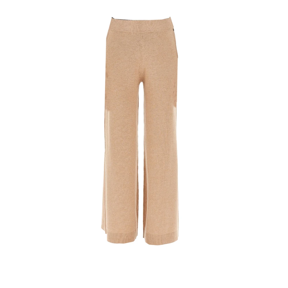 Pennyblack Wijde Pijp Gebreide Broek Brown Dames