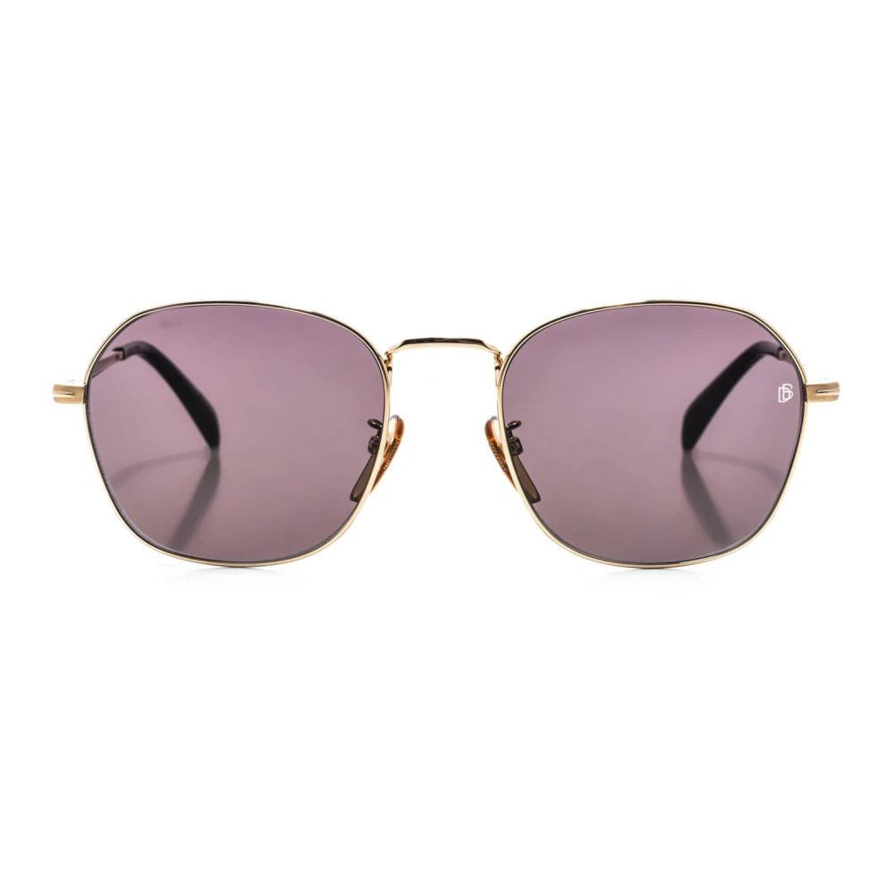 Eyewear By David Beckham Men's Yellow Square Metal Sunglasses