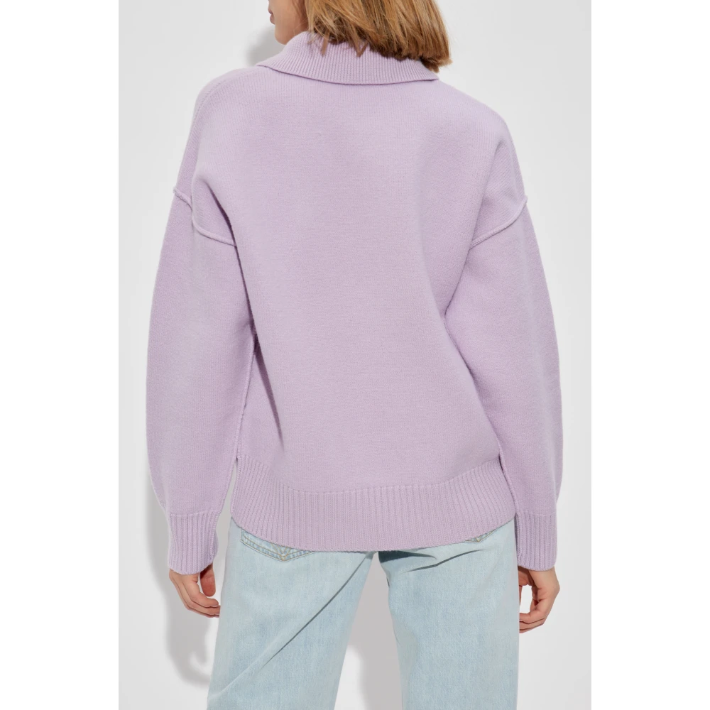 Ami Paris Polo sweater Purple Dames