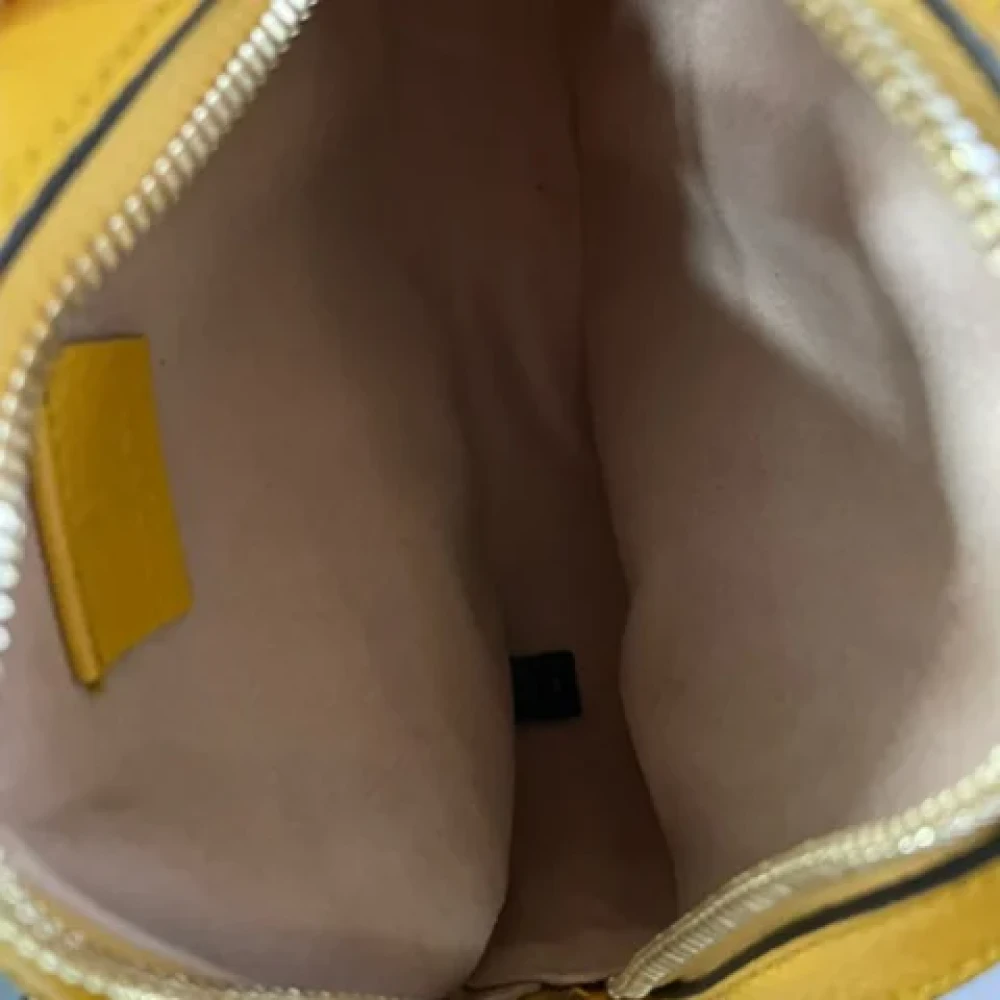 Gucci Vintage Pre-owned Canvas crossbody-bags Yellow Dames