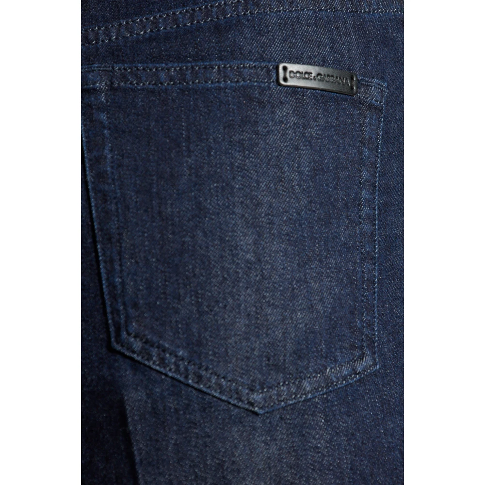 Dolce & Gabbana Jeans met logo Blue Dames