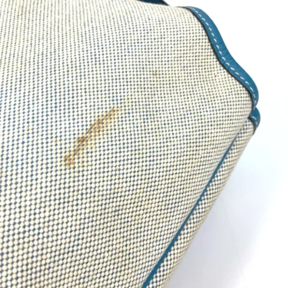 Hermès Vintage Pre-owned Fabric shoulder-bags Blue Dames