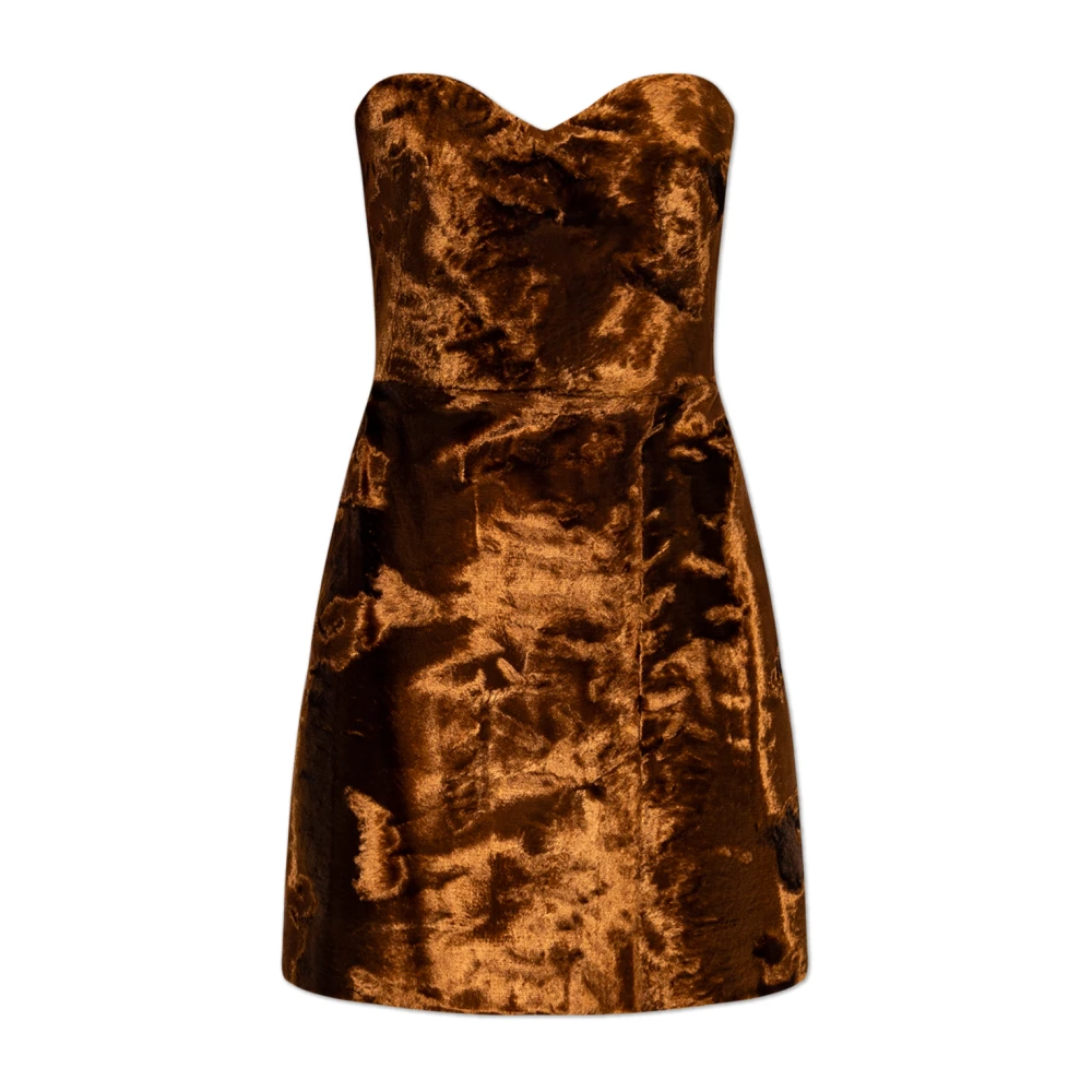 Alexander mcqueen Fluwelen jurk Brown Dames