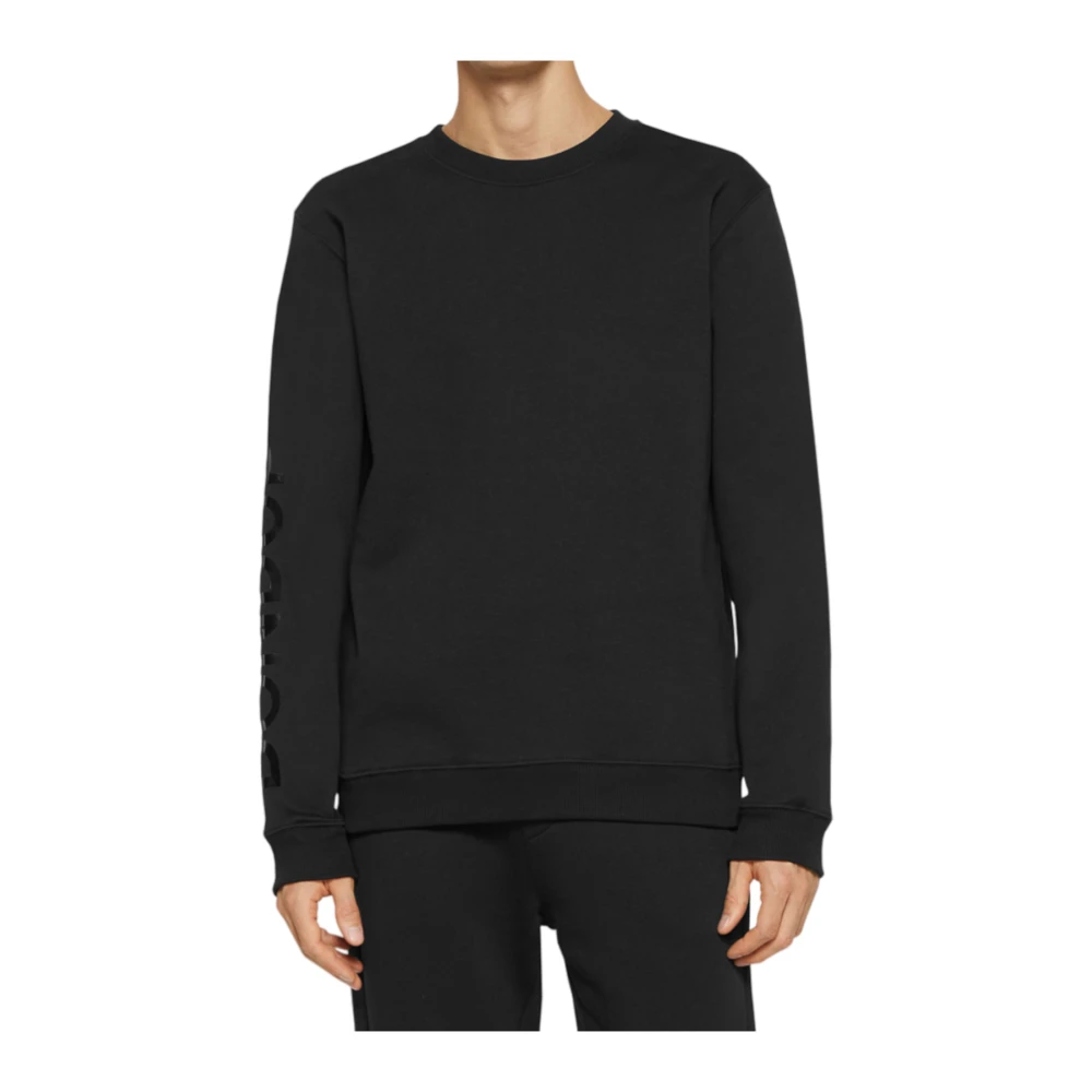 Dondup Zwarte Crew Neck Sweatshirt Black Heren