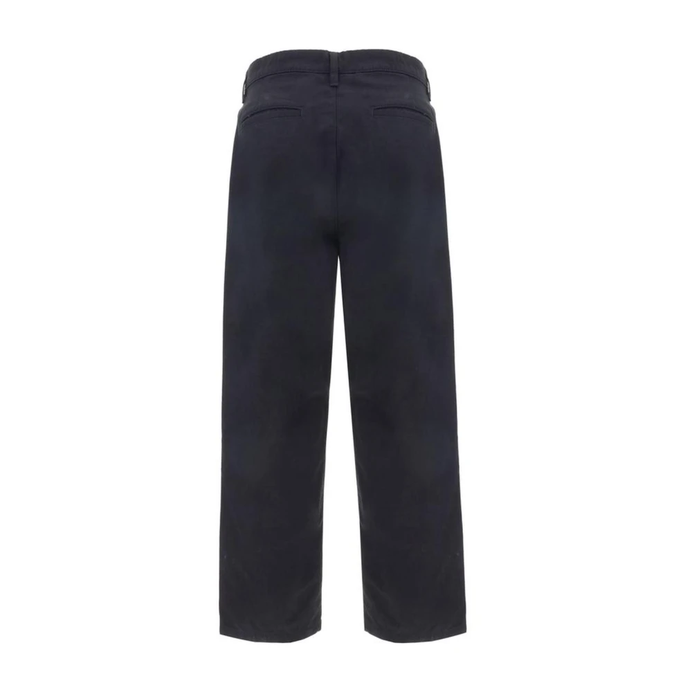 Palm Angels Monogram Katoenen Broek met Zakken Black Heren